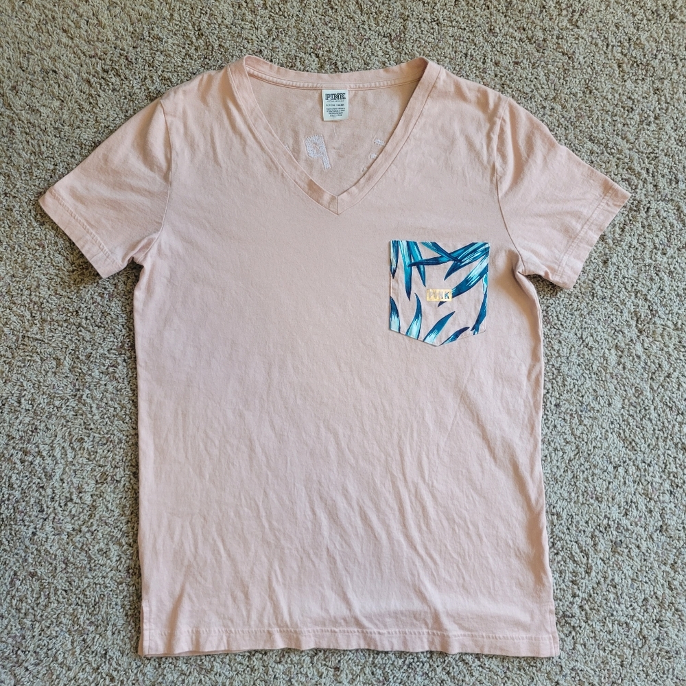 VS PINK oversized sequin casual tshirt